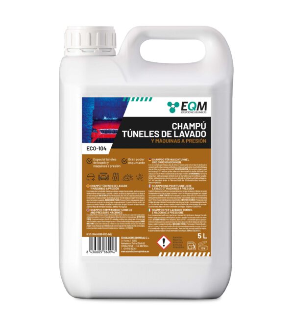 Champú Túneles de Lavado y Máquinas a Presión